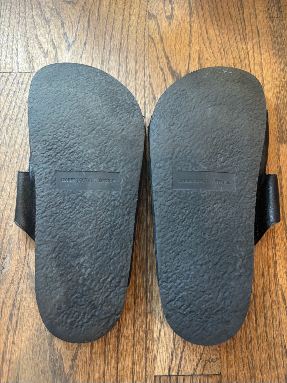 Isabel Marant Etoile Gail Embossed Leather Sandals In Black - Picture 6 of 7